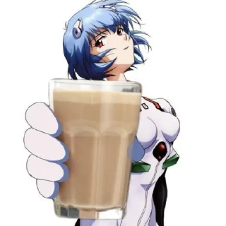 ☕ Evangelion, стикер Telegram 8 из 18