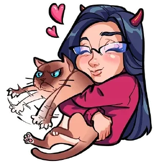 😍 Лилит, стикер Telegram 14 из 32