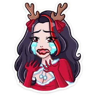 😭 Новогодняя Лилит @Nyasticks, стікер Telegram 7 з 49