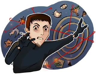 😬 The Gray House jokes, стікер Telegram 16 з 30