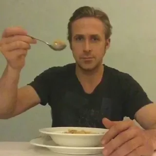 🍜 Райан Гослинг, sticker Telegram 22 sur 50