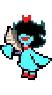 🌟 Аква | Aqua @sticker_deltarune, Telegram sticker 11 of 27