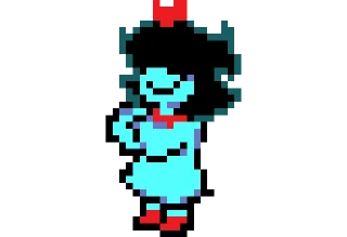 🌟 Аква | Aqua @sticker_deltarune, Telegram sticker 20 of 27