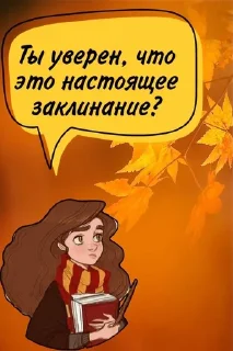 🌟 Гермиона @stickers_HarryPotter, Telegram sticker 18 of 25