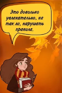 🌟 Гермиона @stickers_HarryPotter, Telegram sticker 23 of 25