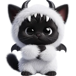 😏 Монстр котик @Nyasticks, стикер Telegram 14 из 33