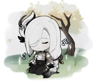 💨 Shenhe @Stickerskvss, Telegram sticker 3 of 50