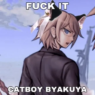 😺 byakuya togami, Telegram sticker 5 of 16