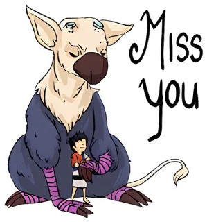 🥺 The Last Guardian, Telegram sticker 10 of 27