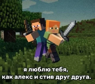 👩‍❤️‍👨 майнкрафт, sticker Telegram 17 sur 27