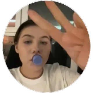 ✌ у насти глисты, стікер Telegram 12 з 20
