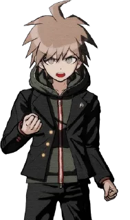 😼 ~ makoto naegi by @wanna_s_l_e_e_p ~, Telegram sticker 24 of 120