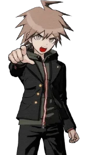 😾 ~ makoto naegi by @wanna_s_l_e_e_p ~, Telegram sticker 19 of 120