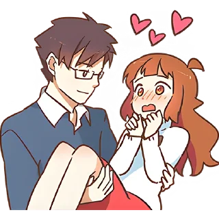 😍 Любовный микс @Nyasticks, sticker Telegram 21 sur 42