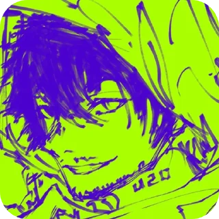 🔳 Айко. автор @GLOBYS_12, стікер Telegram 14 з 50