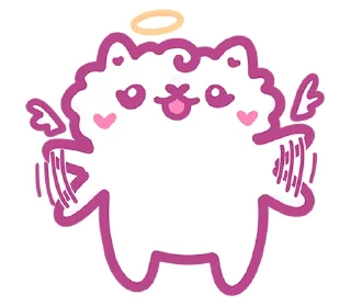 ☺ @tgsticker Ангелок и Чертёнок без надписей, Telegram sticker 7 of 50