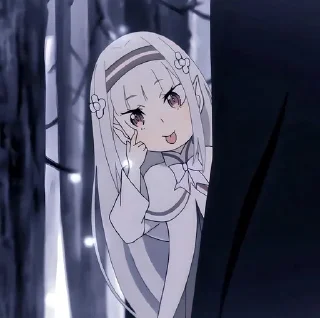 😛 Ре зеро @anime_stickerr, стікер Telegram 17 з 20