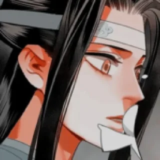😟 @miwa_Stickers - Lan Wangji, Telegram sticker 9 of 30