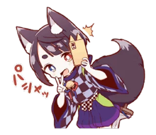 🤳 Нэко-тян @tg_sticks, Telegram sticker 24 of 26