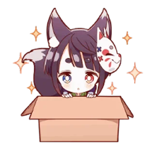 😳 Нэко-тян @tg_sticks, Telegram sticker 12 of 26