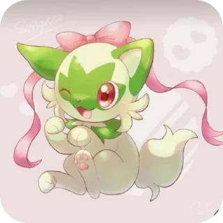🎀 🍃:Sprigatito:🍃, стікер Telegram 13 з 36