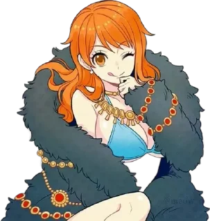🌟 Нами @One_6piece @MonkeyDLuffy_123, стикер Telegram 8 из 31