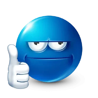 Blue emoji