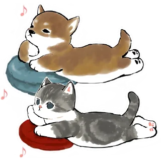 🤔 Шиба и Нян @Nyasticks, Telegram sticker 19 of 41