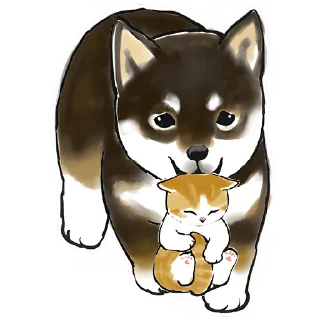 ☺️ Шиба и Нян @Nyasticks, Telegram sticker 16 of 41