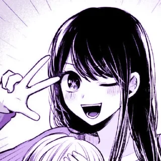 💜 Ai Hoshino, стікер Telegram 15 з 26