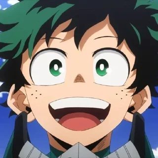 🌟 Деку/Мидория, Telegram sticker 13 of 58