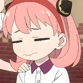 😖 Аня форджер @anime_sticks, sticker Telegram 17 sur 20