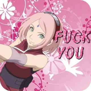 👄 FUCK YOU!!, стикер Telegram 20 из 30