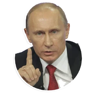 ☝️ Путин @stickernayaa, Telegram sticker 17 of 34