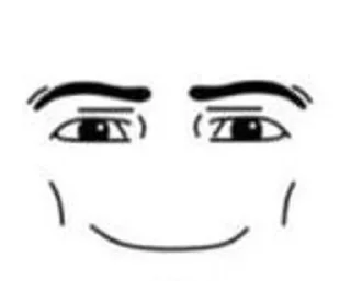 Roblox man face sticker 4