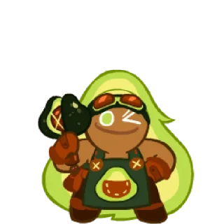 🥑 Avocado Cookie!, sticker Telegram 16 sur 36