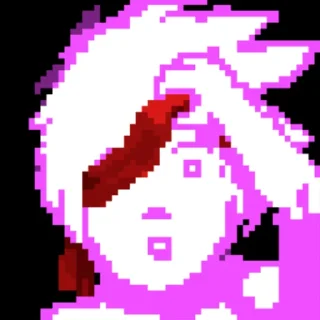🤨 Pink @EverhoodStickers, Telegram sticker 19 of 28