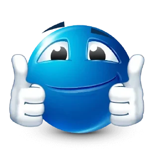 💙 Blue face emoji @xkysluv, Telegram sticker 23 of 101