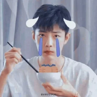 😢 xiao zhan, Telegram sticker 20 of 21