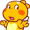 😶 QooBee Agapi :: @line_stickers, Telegram sticker 16 of 40