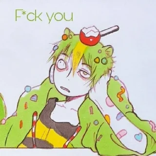 😒 Artist;cookieelemon, sticker Telegram 5 sur 48