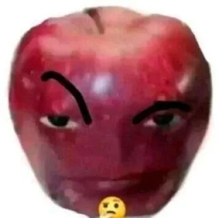 🍎 🤨, стікер Telegram 11 з 32