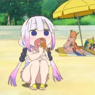 🦀 ♡Kanna Kamui!, sticker Telegram 7 sur 47