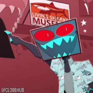 😡 @HOTELSTICK <- HAZBIN HOTEL ОТЕЛЬ ХАЗБИН СТИКЕРЫ, Telegram sticker 21 of 30