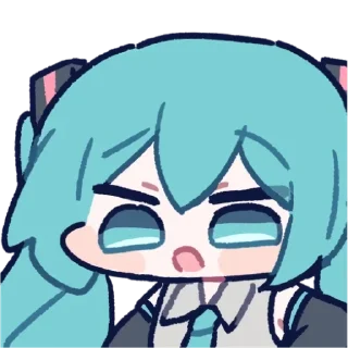 😤 みらつのミク :: @futasticker, стікер Telegram 8 з 86