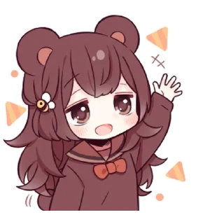 👋 Медвеция-тян @tg_sticks, Telegram sticker 5 of 33