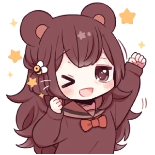 😉 Медвеция-тян @tg_sticks, Telegram sticker 23 of 33