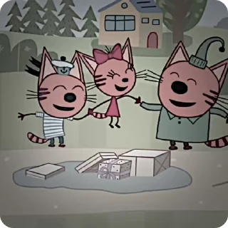 ❤️ три кота, Telegram sticker 5 of 10