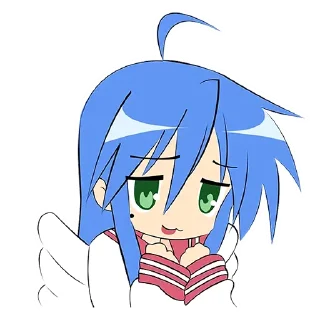 🥺 Izumi Konata (@dasein0), Telegram sticker 23 of 120