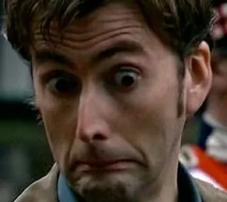 😦 10th Doctor being chaotic, sticker Telegram 1 sur 44
